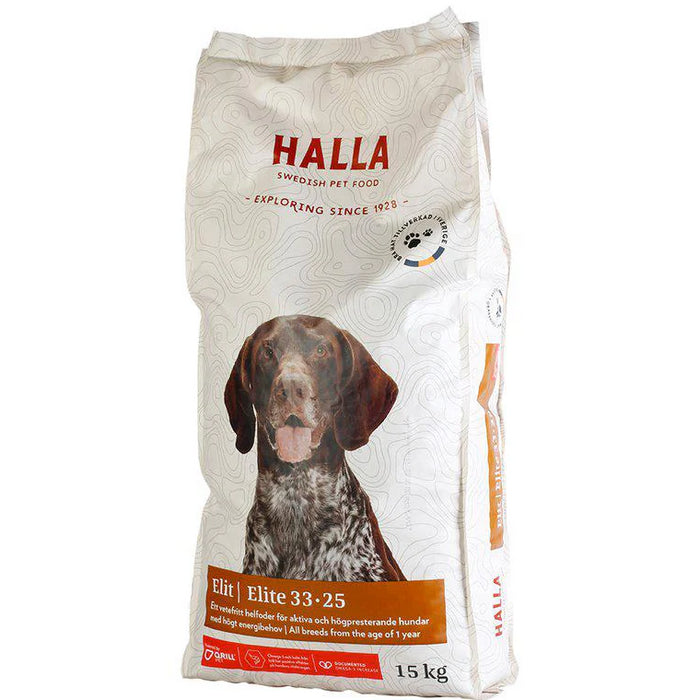 Halla Hundfoder Elit 33-25 15kg