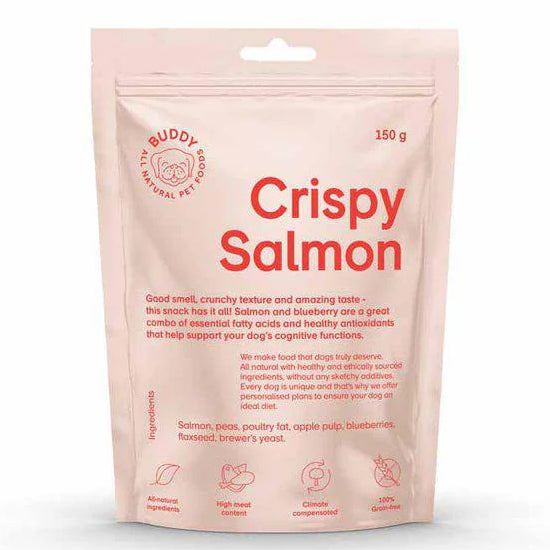 Buddy Crunchy Snack Salmon & Blueberreis 150g