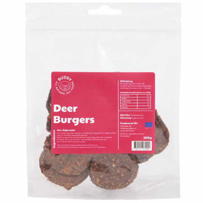 Buddy Meaty Burgers Venison 100g