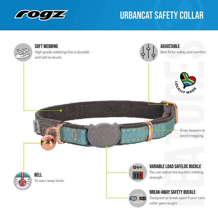 Rogz Urbancat Halsband XS 16,5-23cm