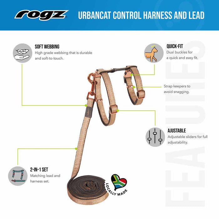 Rogz Urbancat Sele Koppel 11mm24-40cm