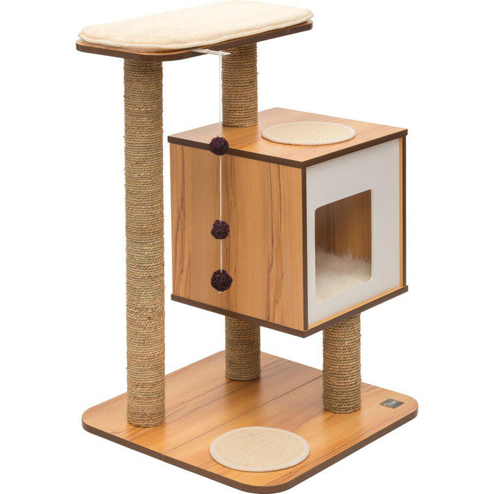 Ozami Katt Klösmöbel Vesper Cat Furniture V-base Walnut