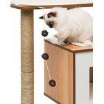 Ozami Katt Klösmöbel Vesper Cat Furniture V-base Walnut