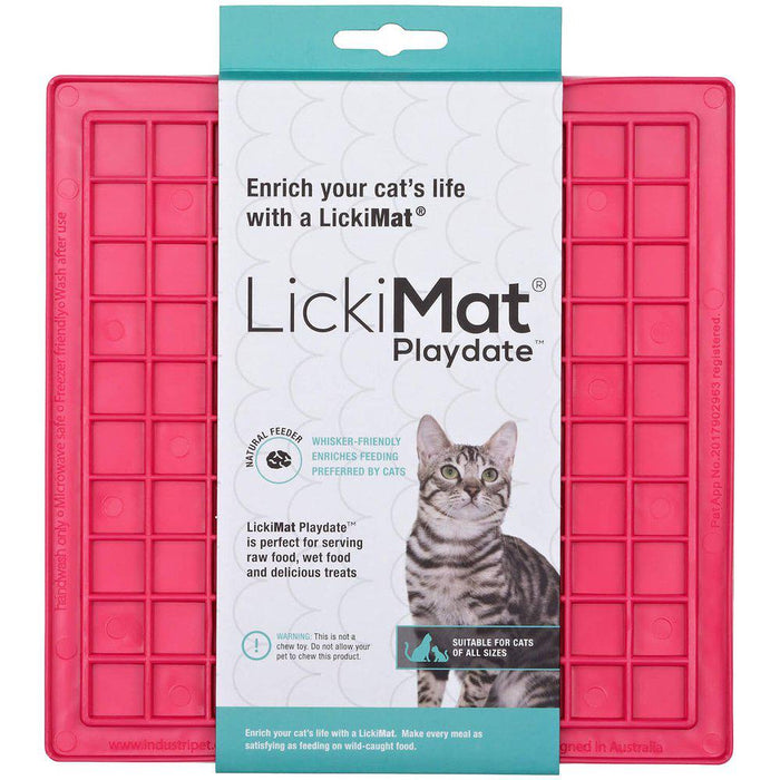 Lickimat Cat Playdate Ljusblå 20x20cm