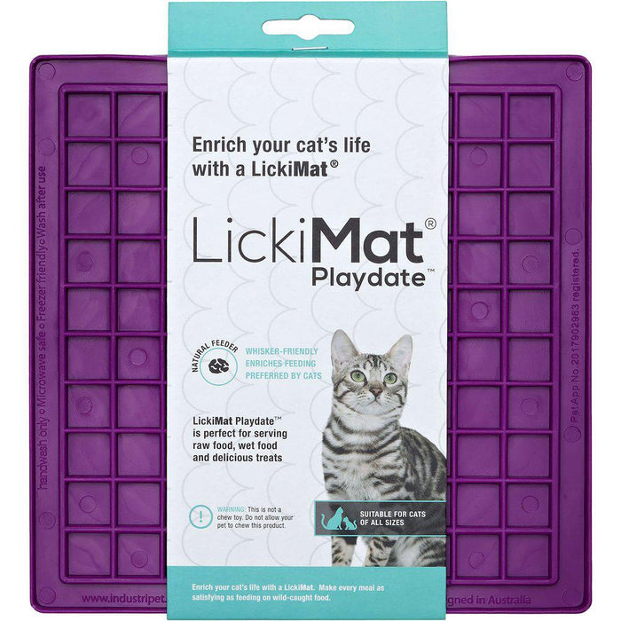 Lickimat Cat Playdate Ljusblå 20x20cm