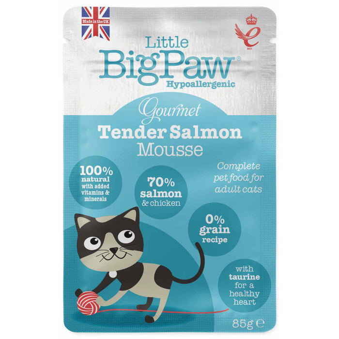 Little Big Paw Pouch Gourmet Atlantic Salmon Mousse 85g