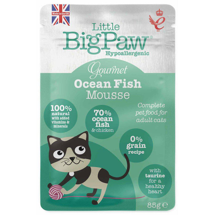 Little Big Paw Pouch Gourmet Atlantic Ocean Fish Mousse 85g