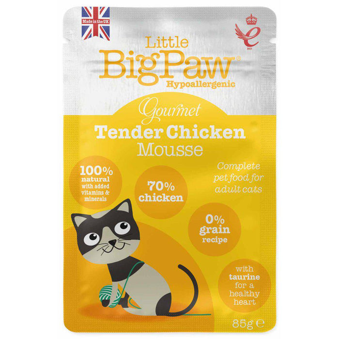 Little Big Paw Pouch Gourmet Tender Chicken Mousse 85g