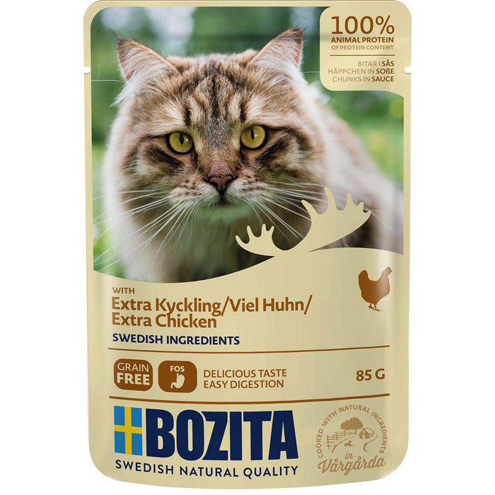 Bozita Cat Feline Extra Kyckling Pouch 85g