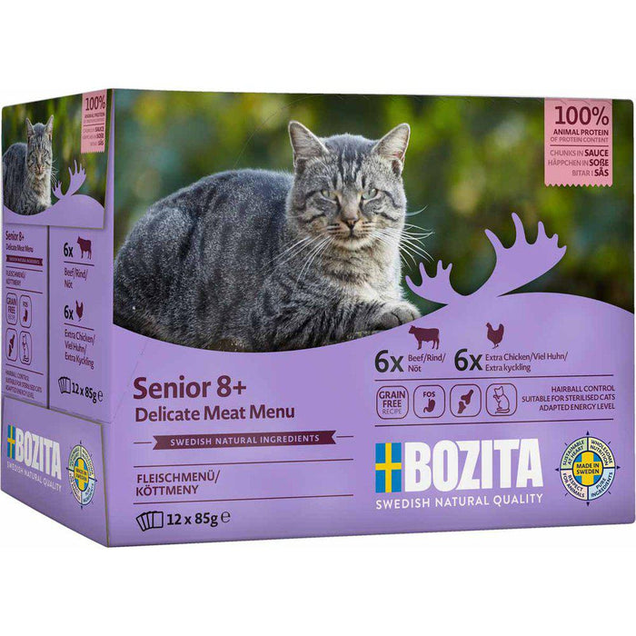 Bozita Cat Senior Meat Menu Sauce 12x85g