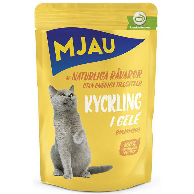 Mjau Pouch Kycklingi Gelé 85g