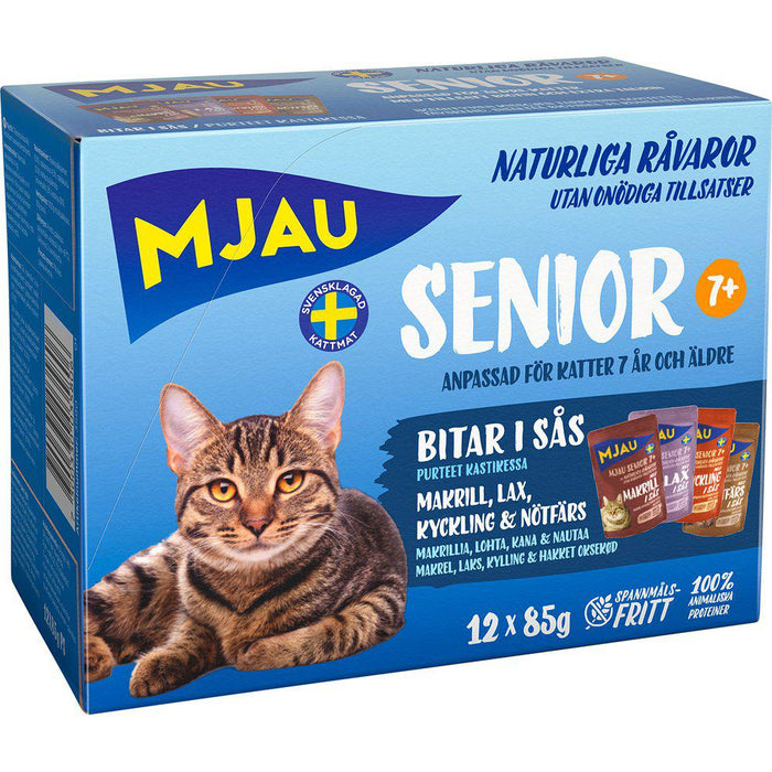 Mjau Pouch Multibox Senior 12x85g