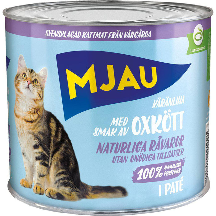 Mjau Konserv Oxkött 635g