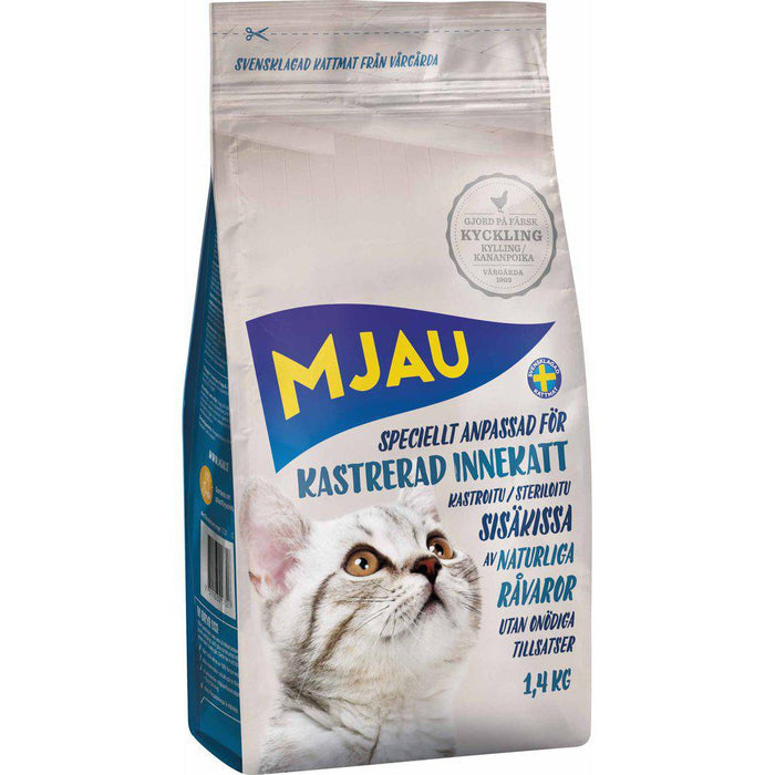 Mjau Kastrerad Innekatt 1,4kg