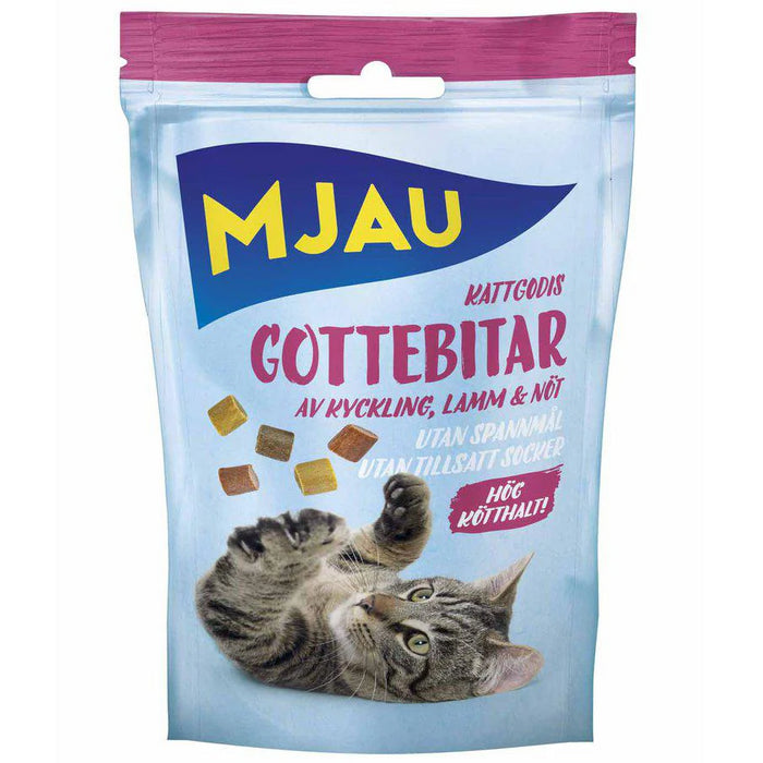 Mjau Treat Gottebitar Mix 30g