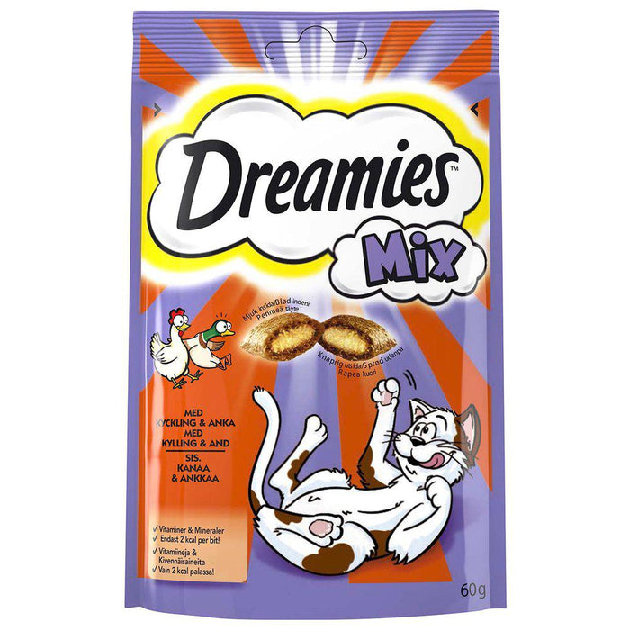 Dreamies Kattgodis Mix Kyckling & Anka 60g