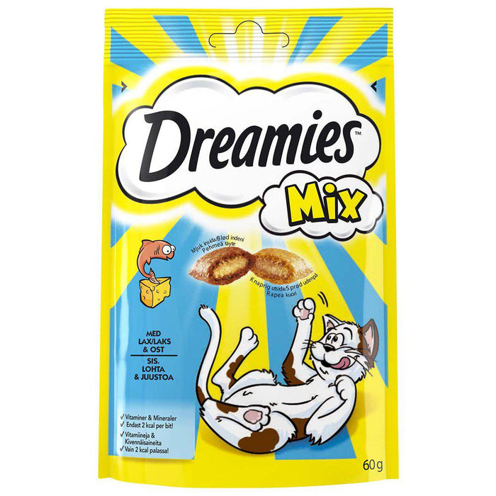 Dreamies Kattgodis Mix Lax & Ost 60g