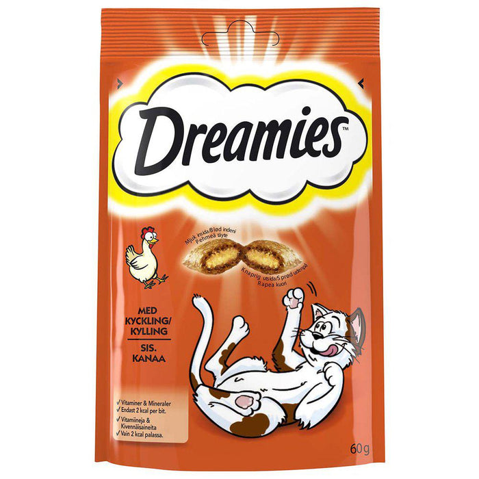 Dreamies Kattgodis Kyckling 60g