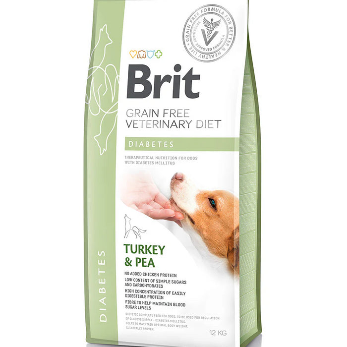 Brit Veterinary Diet Dog Grain Free Diabetes Turkey & Pea