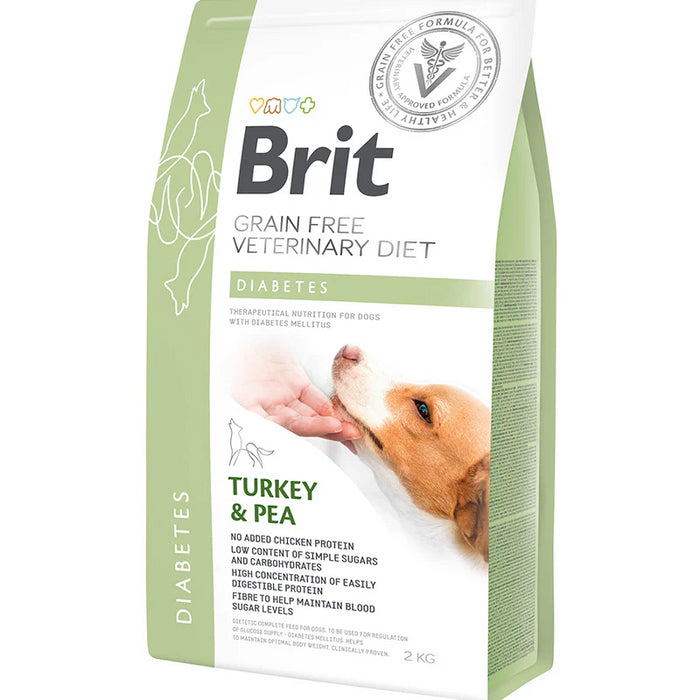 Brit Veterinary Diet Dog Grain Free Diabetes Turkey & Pea