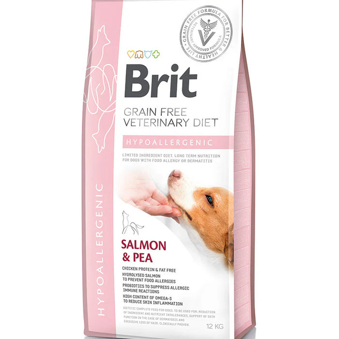 Brit Veterinary Diet Dog Grain Free Hypoallergenic Salmon & Pea