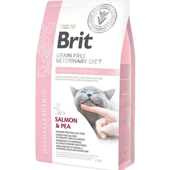 Brit Veterinary Diet Cat Grain Free Hypoallergenic Salmon & Pea