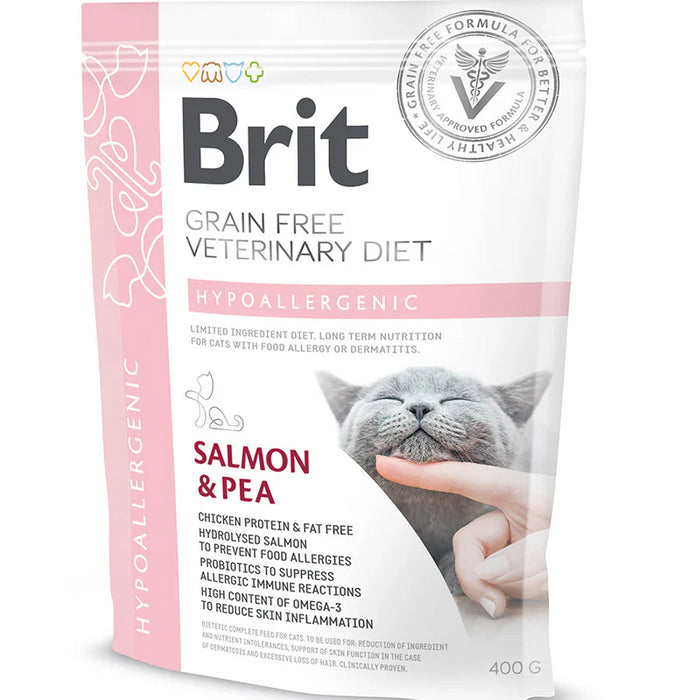 Brit Veterinary Diet Cat Grain Free Hypoallergenic Salmon & Pea