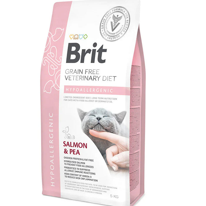 Brit Veterinary Diet Cat Grain Free Hypoallergenic Salmon & Pea