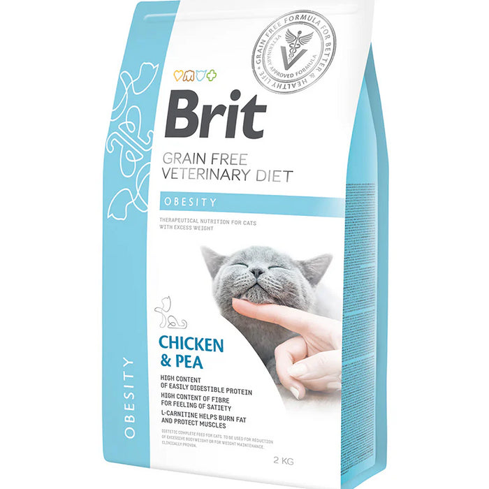 Brit Veterinary Diet Cat Grain Free Obesity Chicken & Pea