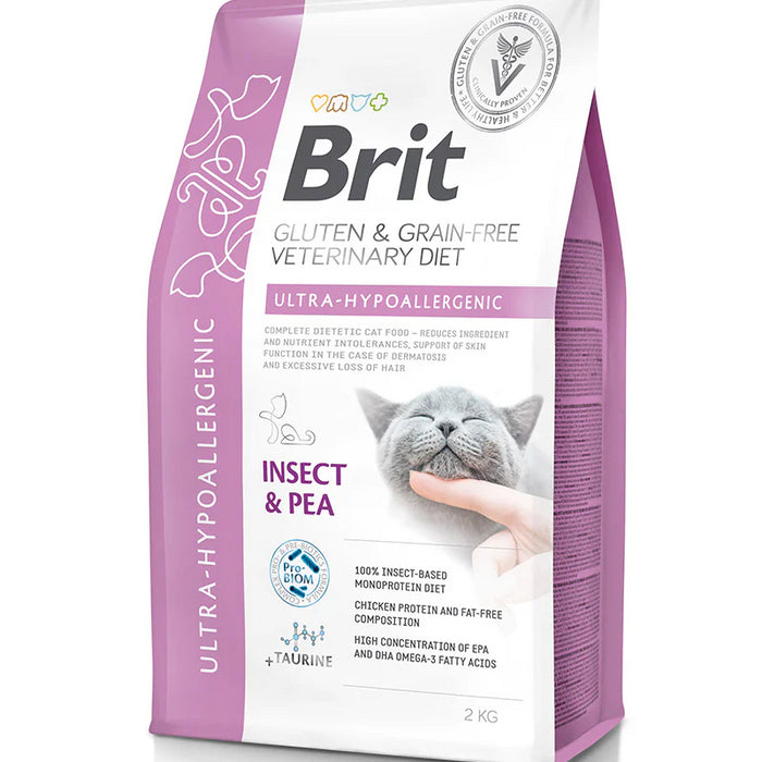 Brit Veterinary Diet Cat Grain Free Ultra-hypoallergenic Insect & Pea