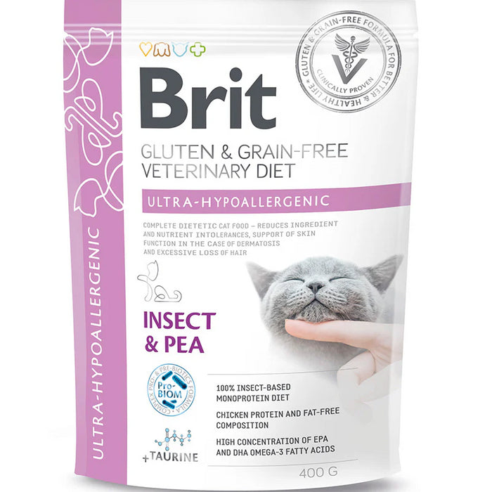 Brit Veterinary Diet Cat Grain Free Ultra-hypoallergenic Insect & Pea