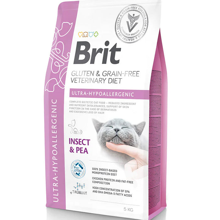 Brit Veterinary Diet Cat Grain Free Ultra-hypoallergenic Insect & Pea