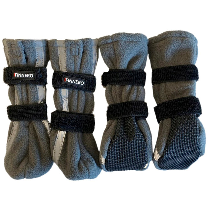 Finnero Hundsko HALLA Reflex Grå (4-pack)