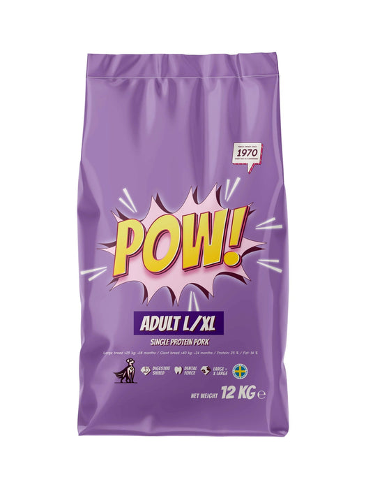 POW! Dog Adult L/XL Pork 12kg