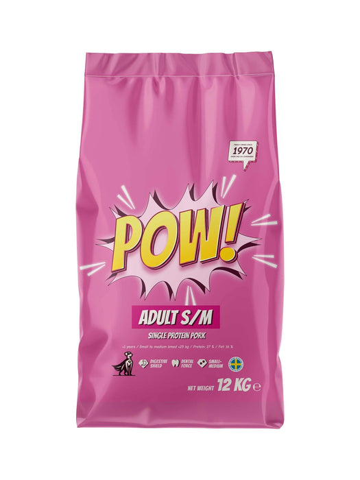 POW! Dog Adult Small & Medium Pork 12kg