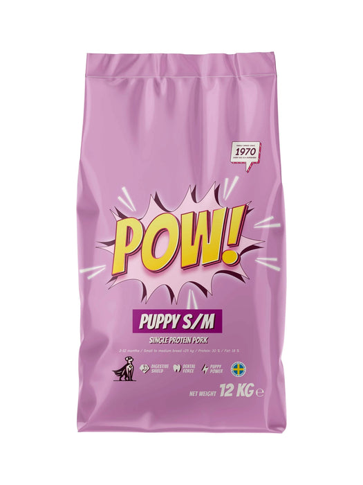 POW! Puppy Small & Medium Pork 12kg