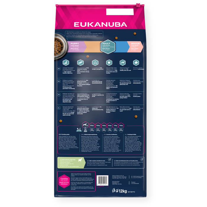 Eukanuba Adult Large Breed Lamb & Rice 12kg