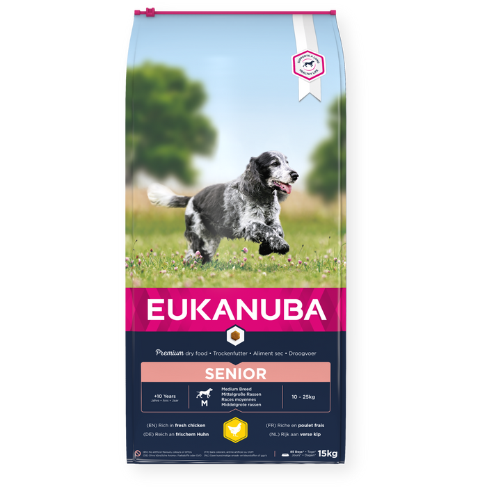 Eukanuba Senior Medium Breed Fresh Chicken 15kg