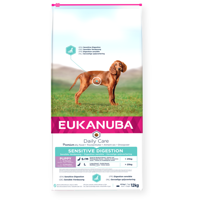 Eukanuba  Daily Care Sensitive Digestion Puppy All Breed 12kg