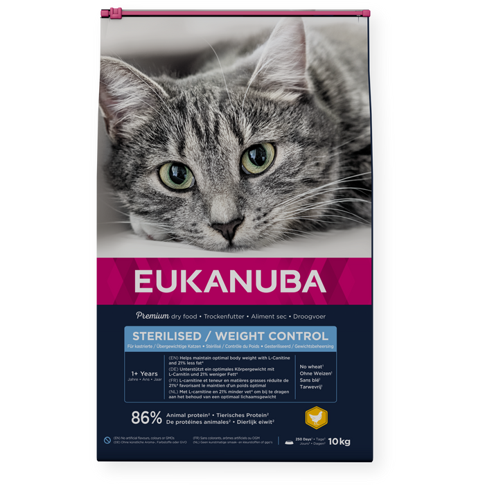 Eukanuba Cat Sterilised/Weight Control Adult 10kg