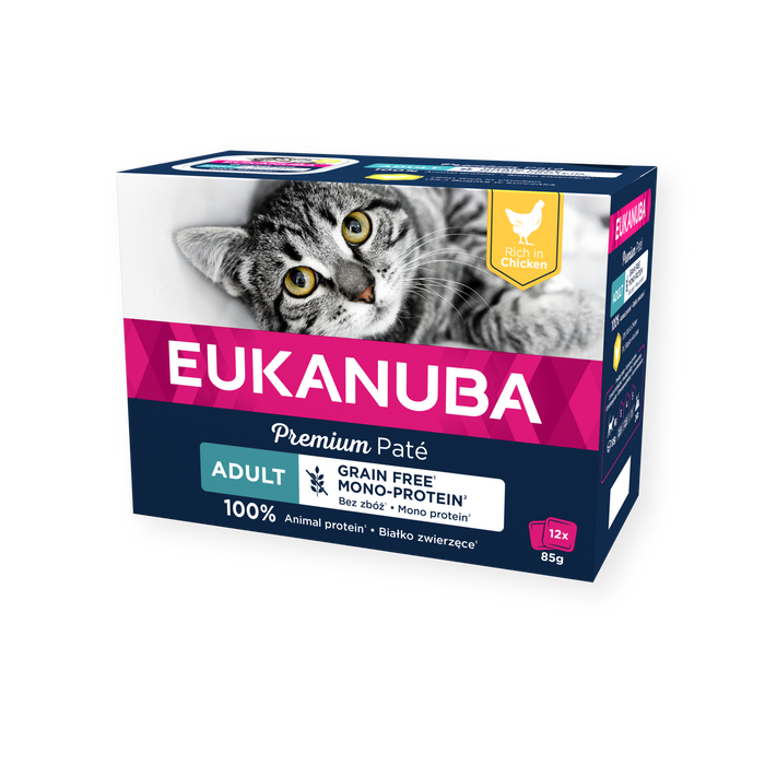 Eukanuba Cat Grain Free Chicken Paté 85g x12