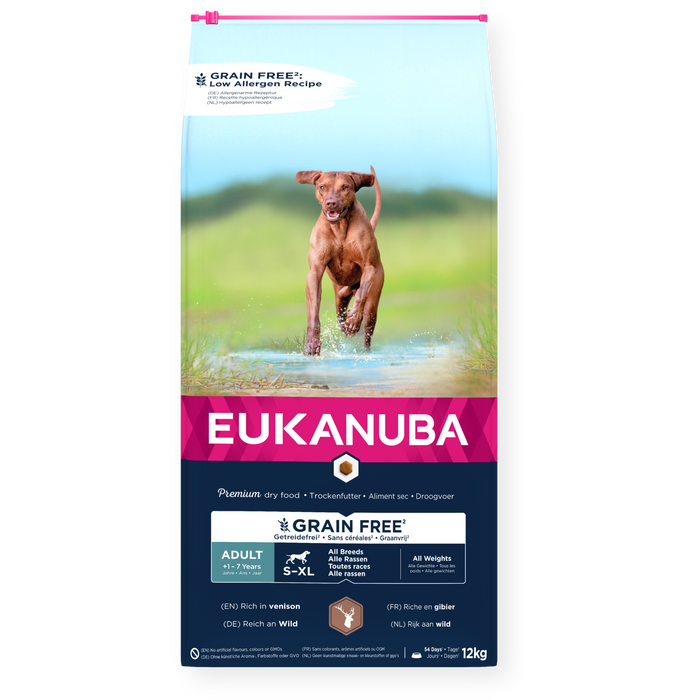 Eukanuba Grain Free All Breeds Venison 12kg