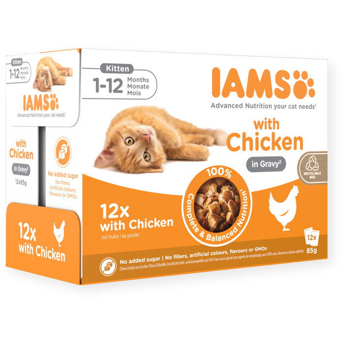 Iams Delights Gravy Kitten 85g x12