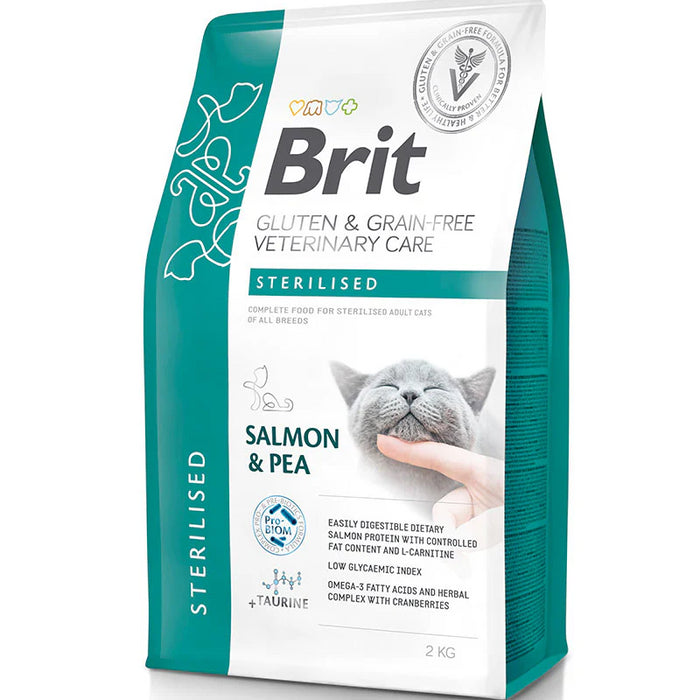 Brit Veterinary Diet Cat Grain Free Sterilised Salmon & Pea