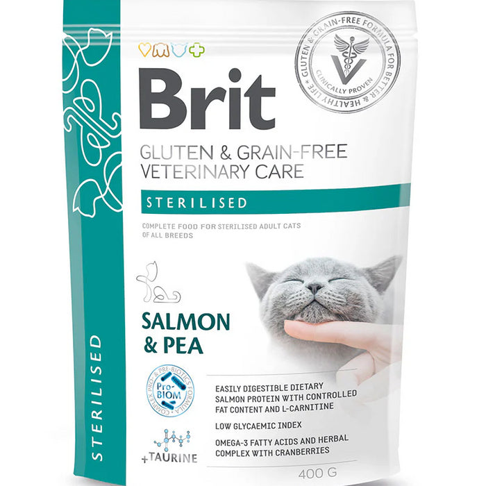 Brit Veterinary Diet Cat Grain Free Sterilised Salmon & Pea