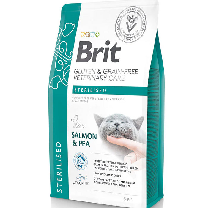 Brit Veterinary Diet Cat Grain Free Sterilised Salmon & Pea