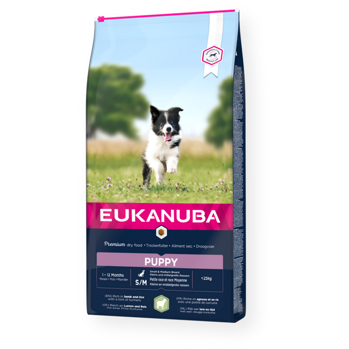 Eukanuba Puppy Small/Medium Breed Lamb & Rice 12kg