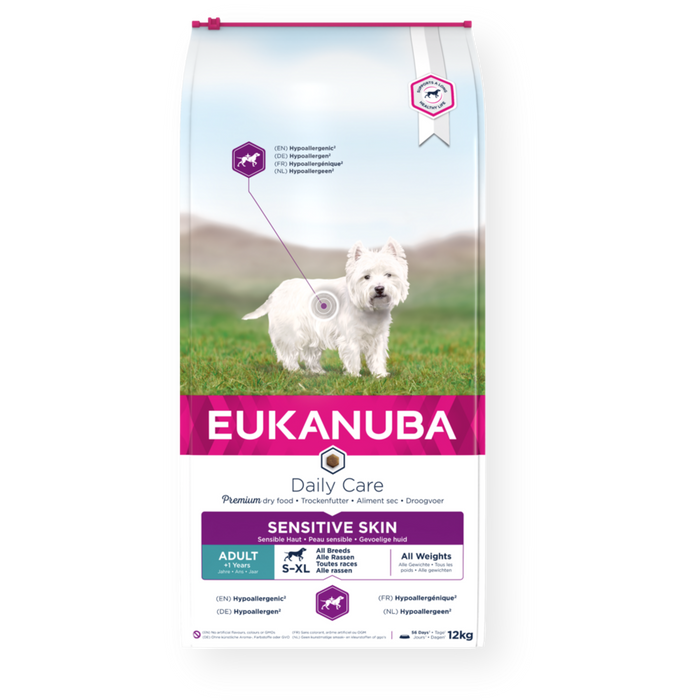 Eukanuba Daily Care Sensitive Skin Adult All Breed 12kg