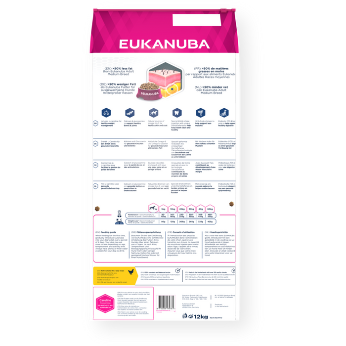 Eukanuba Daily Care Overweight Adult All Breed 12kg