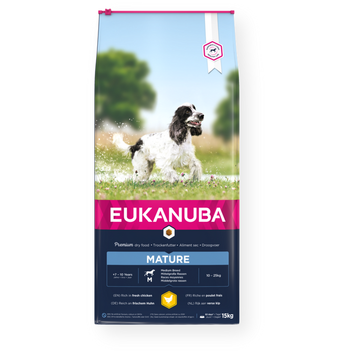 Eukanuba Mature Medium Breed Fresh Chicken 15kg